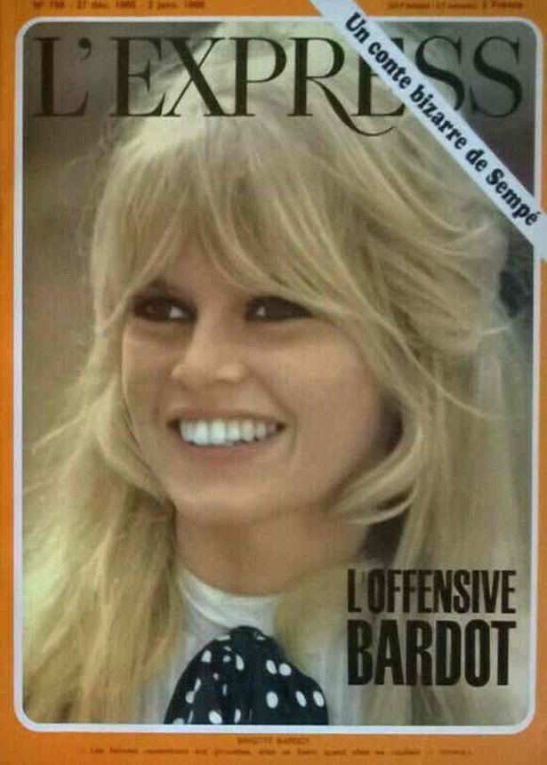 L EXPRESS magazine side cover 27 December 1965