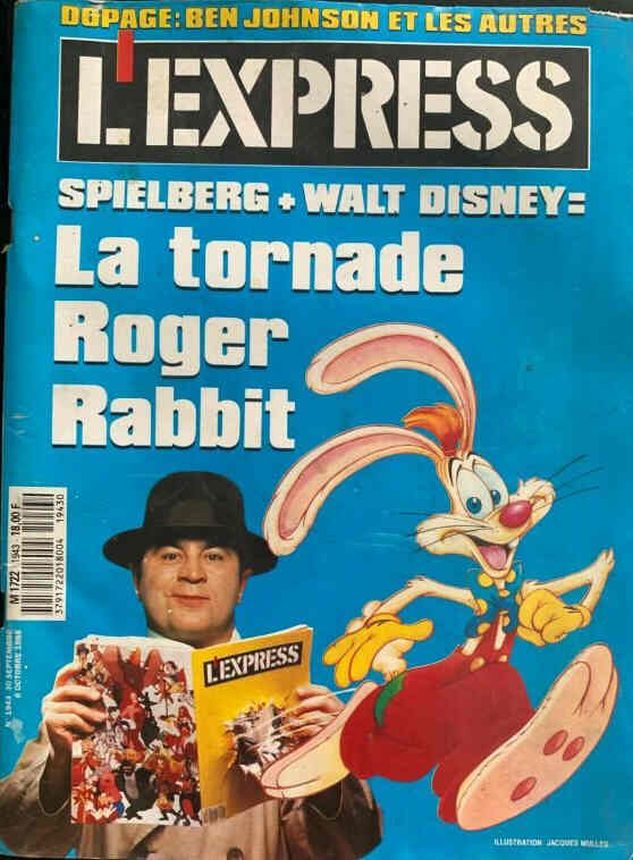 L EXPRESS magazine side cover 30 September 1988