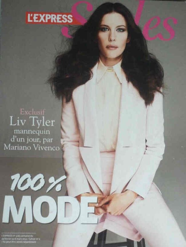 L EXPRESS magazine side cover 29 February 2012