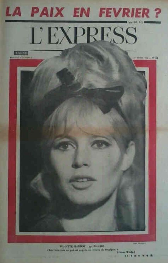 L EXPRESS magazine side cover 1 February 1963