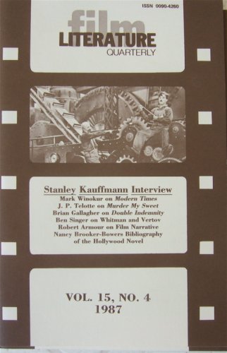 LITERATURE / FILM QUARTERLY magazine side cover Issue 60  Vol 15 No  4   1987