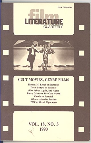 LITERATURE / FILM QUARTERLY magazine side cover Issue 71  Vol 18 No  3   1990