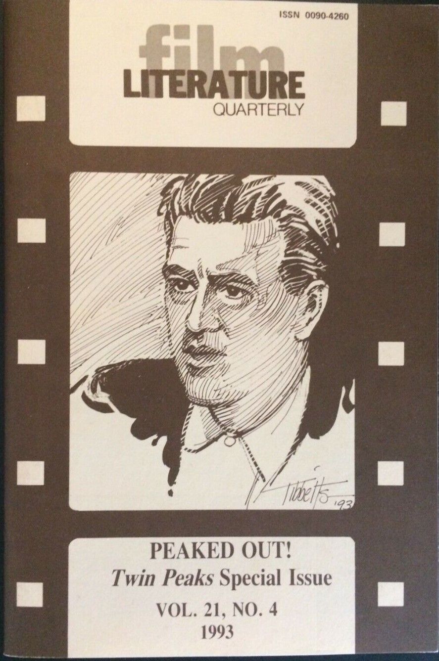 LITERATURE / FILM QUARTERLY magazine side cover Issue 84  Vol 21 No  4   1993