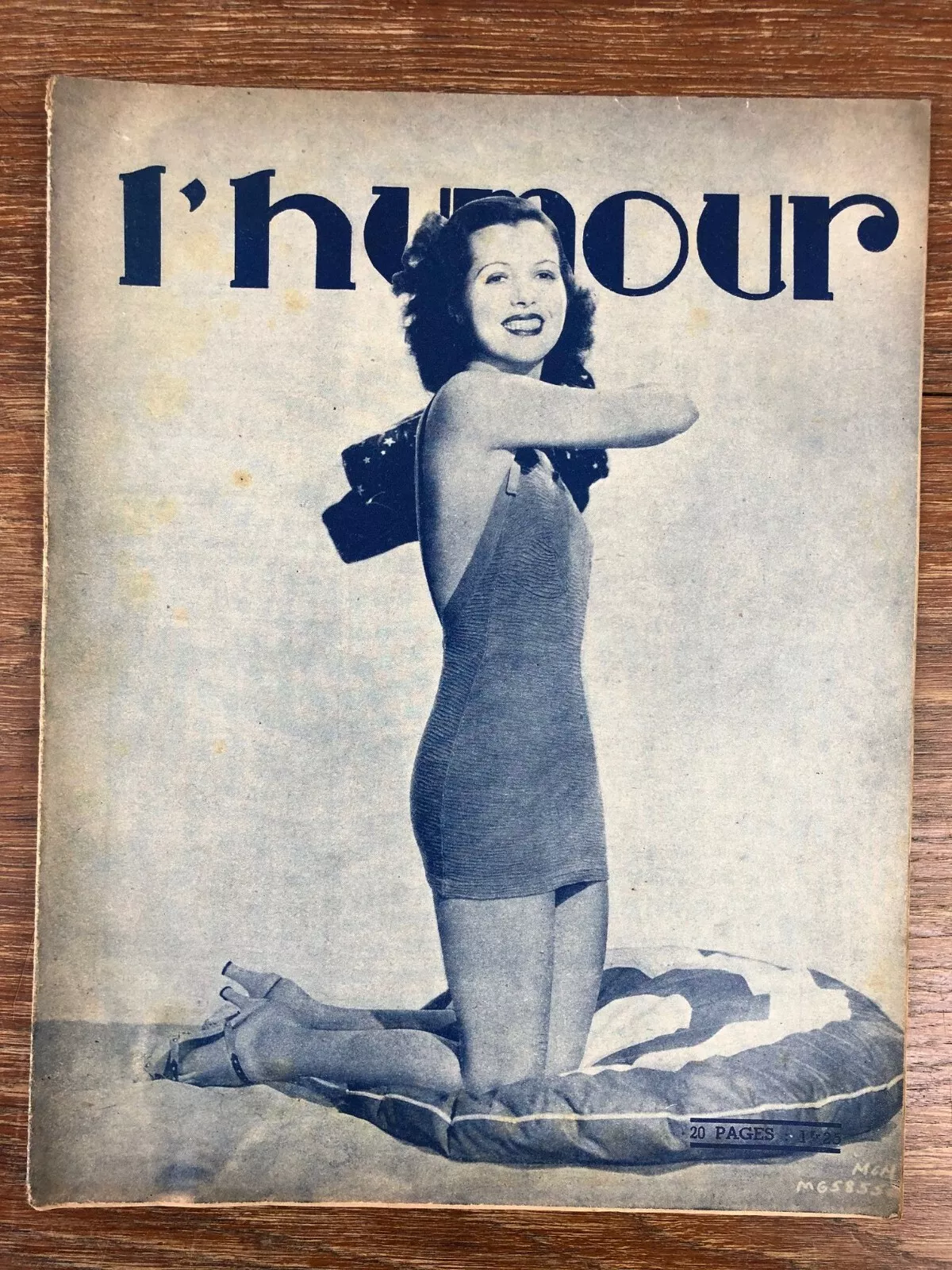 L HUMOUR magazine side cover Issue 1070  July 1937