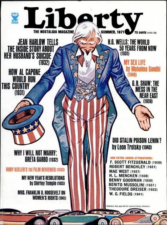 LIBERTY THEN AND NOW magazine side cover Issue 2 Summer 1971