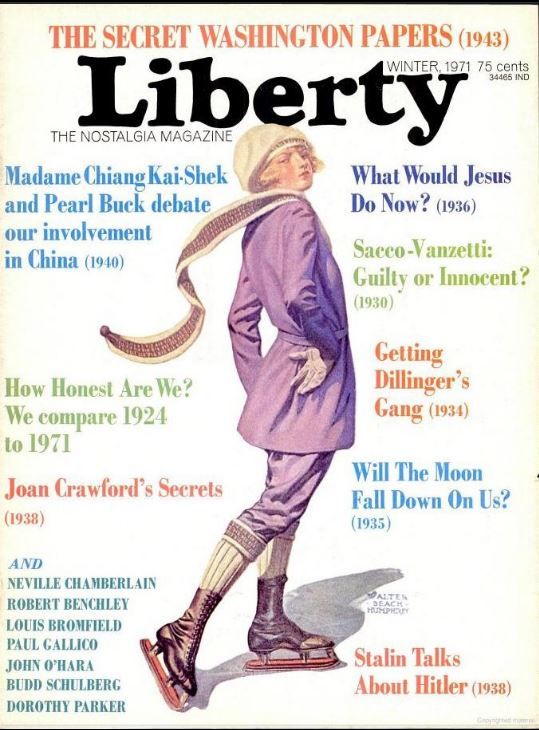 LIBERTY THEN AND NOW magazine side cover Issue 1 Winter 1971