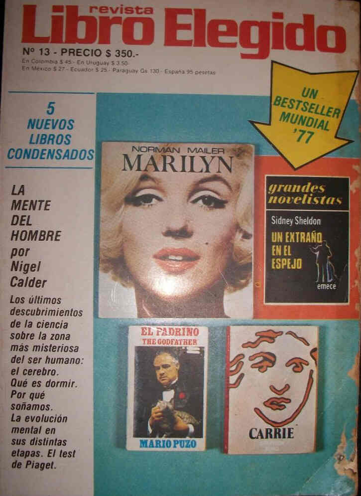 LIBROS ELEGIDOS magazine side cover Issue 13 July 1977