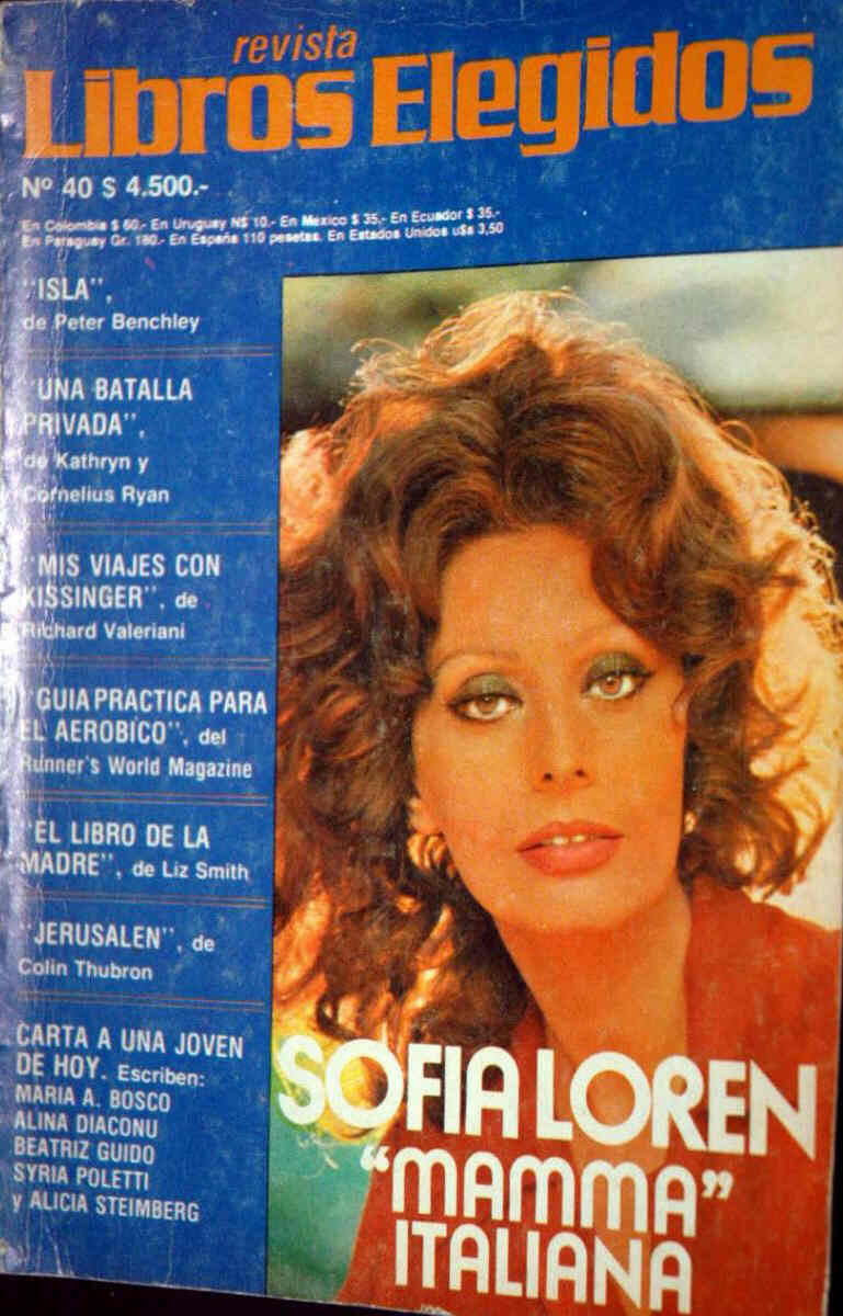 LIBROS ELEGIDOS magazine side cover Issue 40 October 1979