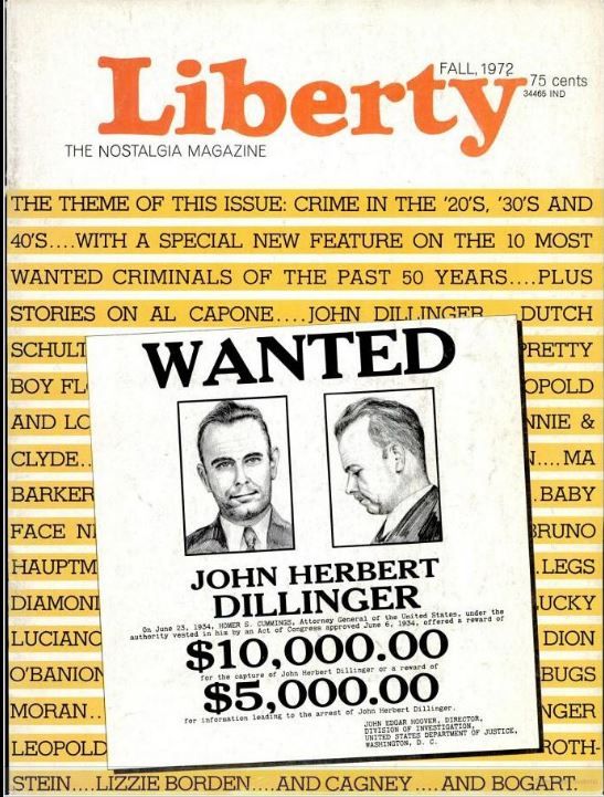 LIBERTY THEN AND NOW magazine side cover Issue 6 Fall 1972
