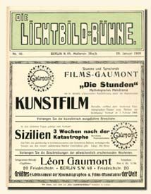 LICHTBILD-BUHNE (LBB) magazine side cover  