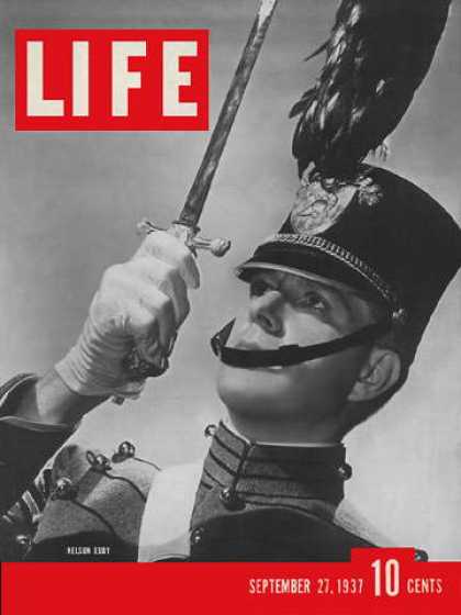 LIFE magazine side cover 27 September 1937