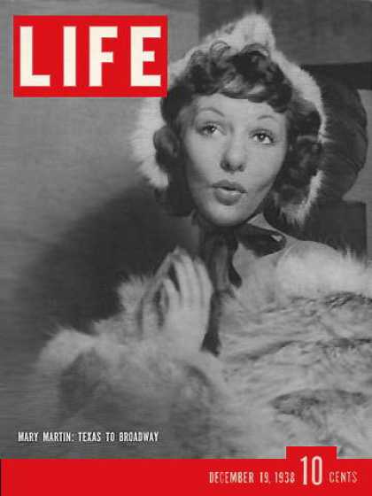 LIFE magazine side cover 19 December 1938