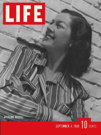 LIFE magazine side cover 4 September 1939