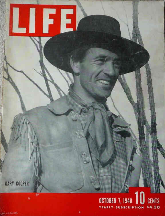 LIFE magazine side cover 7 October 1940