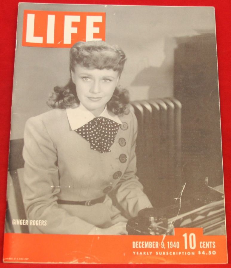 LIFE magazine side cover 9 December 1940