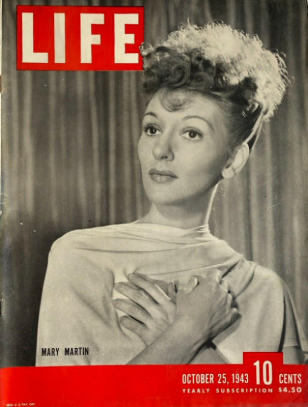LIFE magazine side cover 25 October 1943