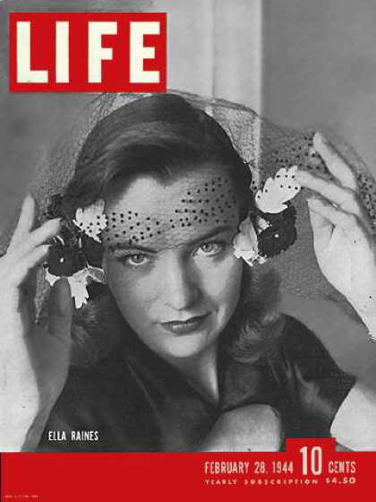 LIFE magazine side cover 28 February 1944