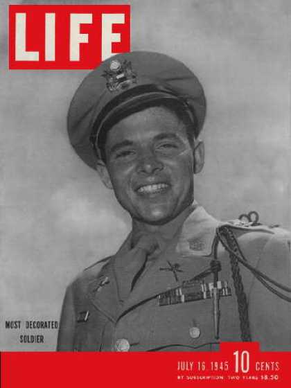 LIFE magazine side cover 16 July 1945
