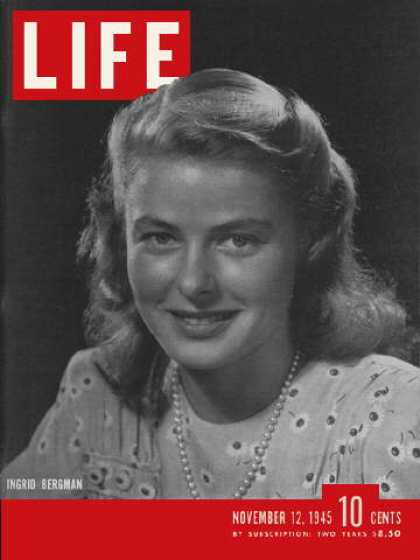 LIFE magazine side cover 12 November 1945