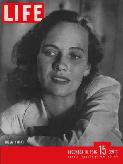LIFE magazine side cover 16 December 1946