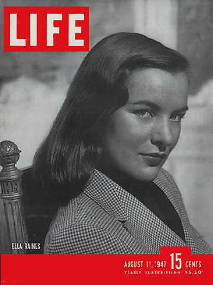 LIFE magazine side cover 11 August 1947
