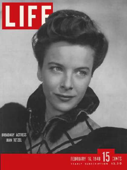 LIFE magazine side cover 16 February 1948