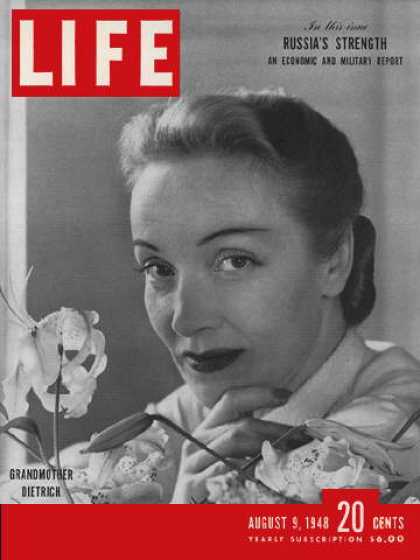 LIFE magazine side cover 9 August 1948