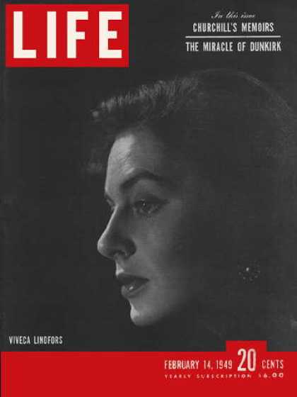 LIFE magazine side cover 14 February 1949