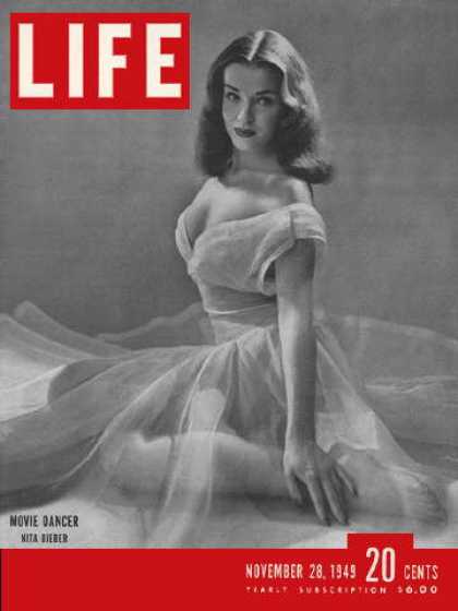 LIFE magazine side cover 28 November 1949