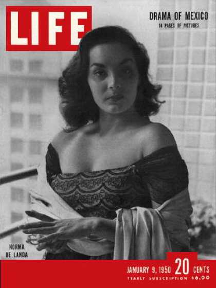 LIFE magazine side cover 9 January 1950
