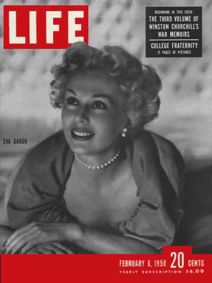 LIFE magazine side cover 6 February 1950