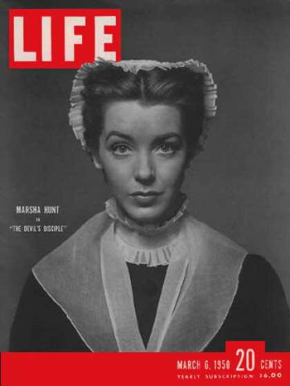 LIFE magazine side cover 6 March 1950