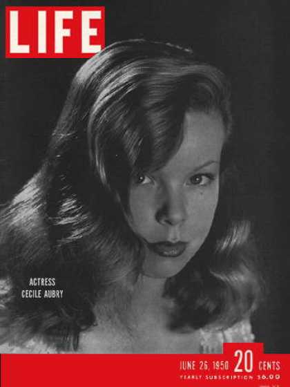 LIFE magazine side cover 26 June 1950