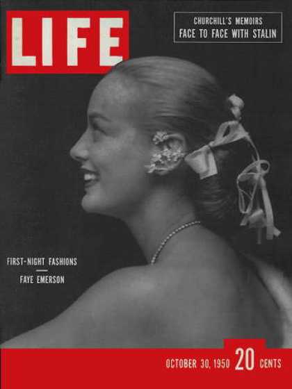 LIFE magazine side cover 30 October 1950