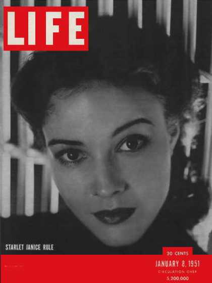 LIFE magazine side cover 8 January 1951