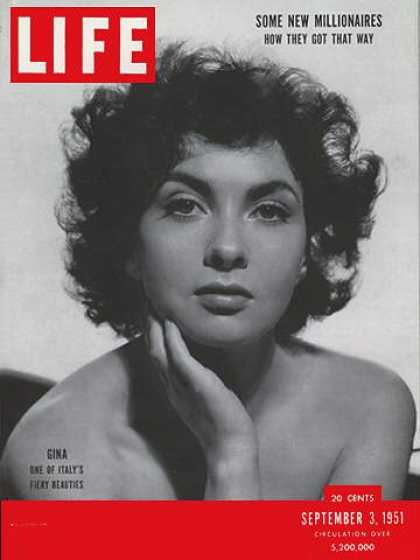 LIFE magazine side cover 3 September 1951