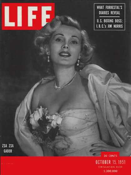 LIFE magazine side cover 15 October 1951