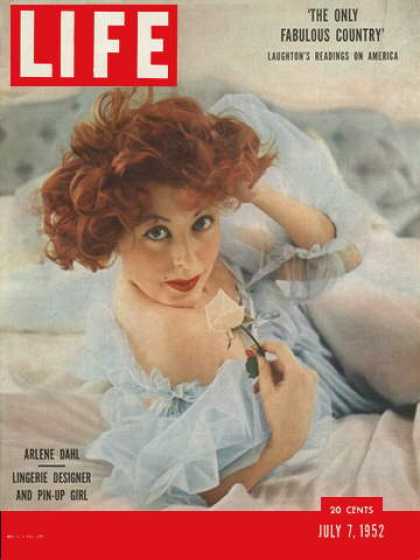 LIFE magazine side cover 7 July 1952