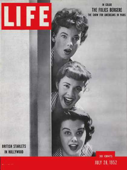 LIFE magazine side cover 28 July 1952