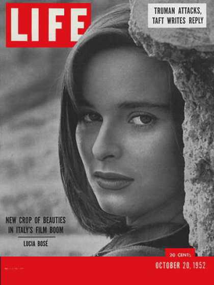 LIFE magazine side cover 20 October 1952