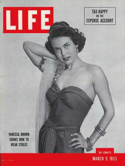 LIFE magazine side cover 9 March 1953