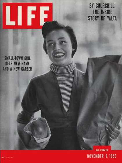 LIFE magazine side cover 9 November 1953