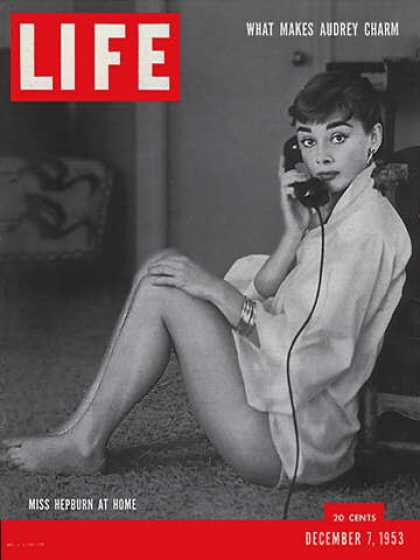 LIFE magazine side cover 7 December 1953