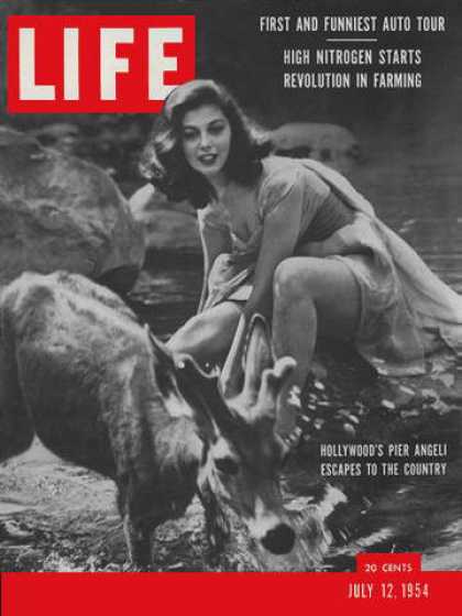 LIFE magazine side cover 12 July 1954