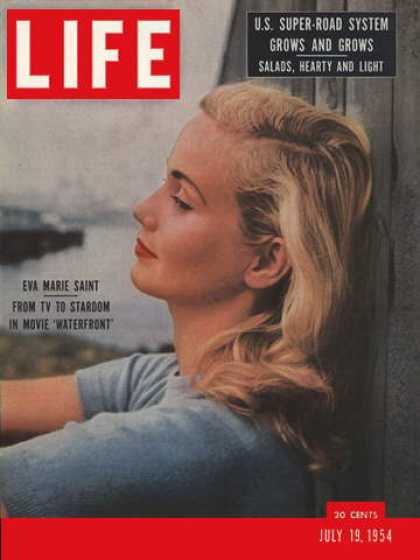 LIFE magazine side cover 19 July 1954