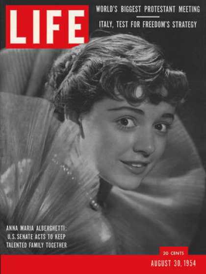 LIFE magazine side cover 30 August 1954