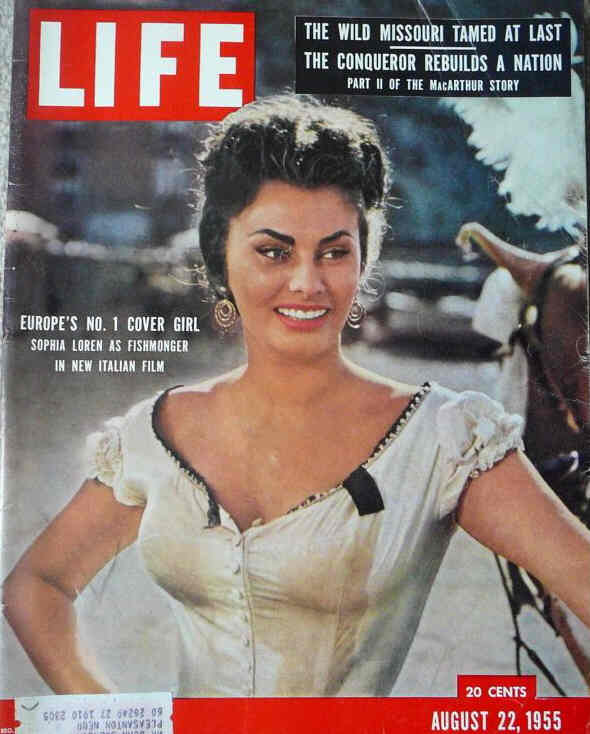 LIFE magazine side cover 22 August 1955