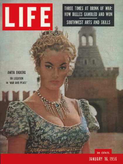 LIFE magazine side cover 16 January 1956