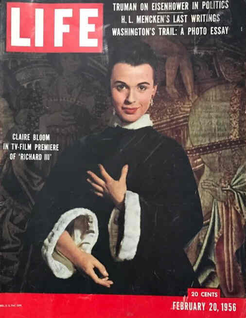 LIFE magazine side cover 20 February 1956