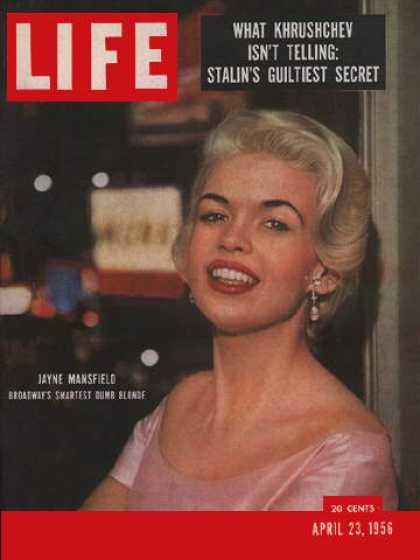 LIFE magazine side cover 23 April 1956